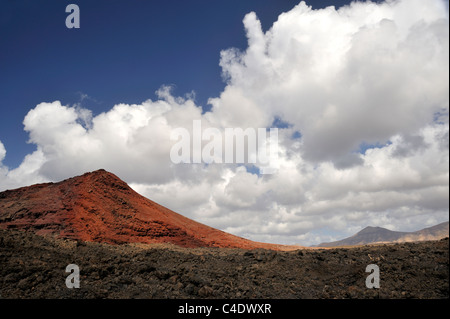 Vulkanlandschaft, Lanzarote, "Kanaren" Stockfoto