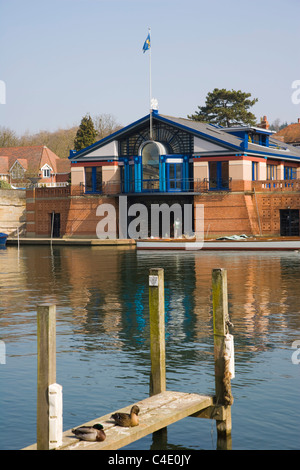 Blick vom Thames Seite, Henley-on-Thames, Oxfordshire, England, Vereinigtes Königreich Stockfoto