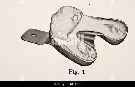 Antike Darstellung der chirurgischen Instrumente und medizinische Geräte Stockfoto