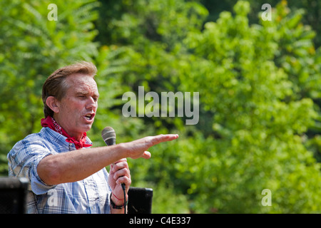 Robert F. Kennedy Jr. spricht auf der Kundgebung gegen Tagebergbau Kohle Bergbau Stockfoto