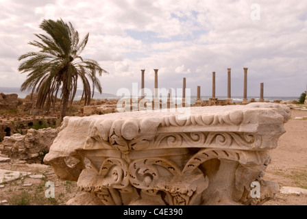 Al-Mina Archaeogical Website, Reifen, Süd-Libanon. Stockfoto