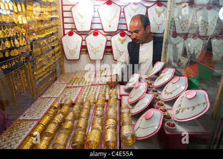 Gold-Shop in Herat, Afghanistan Stockfoto