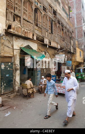 Markt in der Innenstadt von Lahore Stockfoto