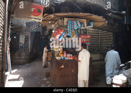 Markt in der Innenstadt von Lahore Stockfoto