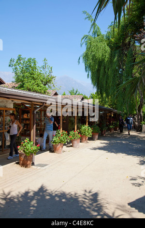 Centro Artesanal Los Dominicos oder des Künstlers Marktzentrum in Los Dominicos, Santiago, Chile Stockfoto