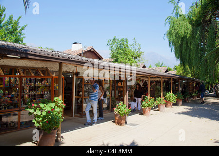 Centro Artesanal Los Dominicos oder des Künstlers Marktzentrum in Los Dominicos, Santiago, Chile Stockfoto