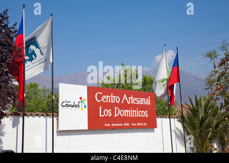 Centro Artesanal Los Dominicos oder des Künstlers Marktzentrum in Los Dominicos, Santiago, Chile Stockfoto