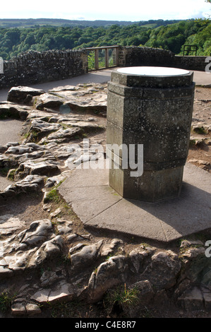 Topograph Yat Rock, Symonds Yat, Wye Valley, Gloucestershire, England, UK Stockfoto