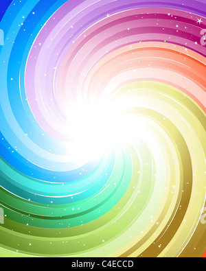 Festliche Strahlen mit vielen Stars. Vektor-Illustration. Stockfoto