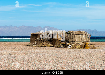 Barack an die Lagona Camp - Ras Abu Galum Nationalpark - Sinai-Halbinsel, Ägypten Stockfoto