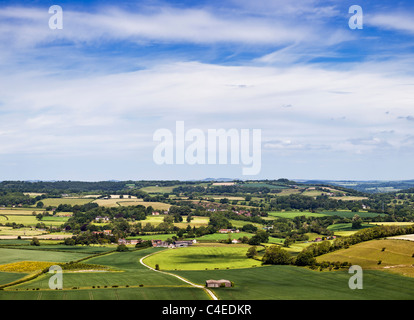 Dorset Landschaft am Donhead hohl, Dorset, England UK Stockfoto