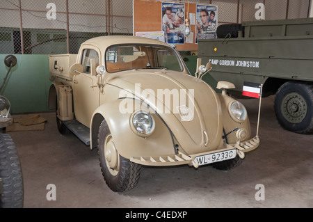 Florida Panhandle Carrabelle.Camp Gordon Johnston-2. Weltkrieg-Museum.  Deutsche T-825 Lieferwagen von Volkswagen. Stockfoto