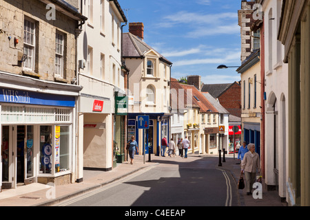 Shaftesbury, Dorset, England, UK Stadtzentrum High street Stockfoto