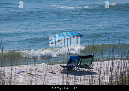 Golf-Strände Floridas Panhandle im St. Joseph Peninsula State Park. Stockfoto