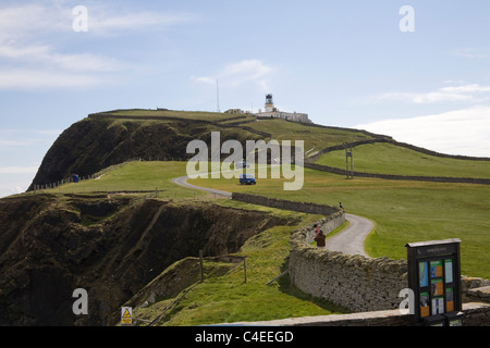 Shetland-Inseln Schottland der RSPB Reserve bei Sumburgh Head ist ein beliebter Ort für Vogelbeobachter, nistenden Seevögel zu sehen Stockfoto