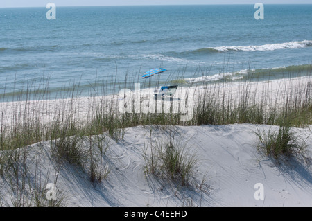 Golf-Strände Floridas Panhandle im St. Joseph Peninsula State Park. Stockfoto