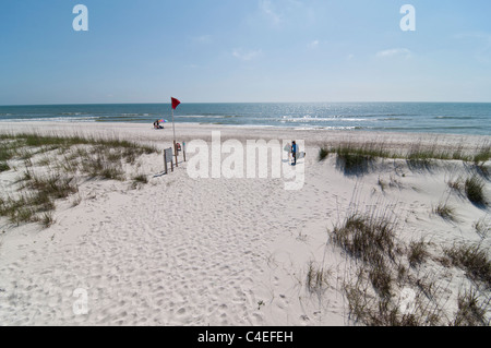 Golf-Strände Floridas Panhandle im St. Joseph Peninsula State Park. Stockfoto