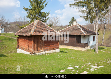 Lelic Dorf in der Nähe von Valjevo, ländliche Architektur, Serbien Stockfoto