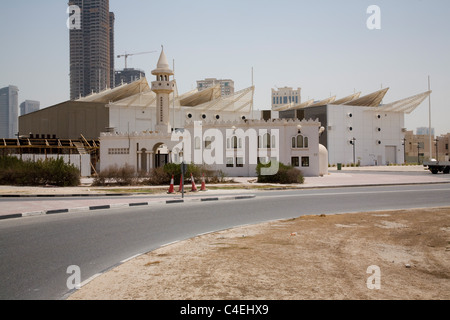 Strom Umspannwerk West Bay Doha Katar Stockfoto