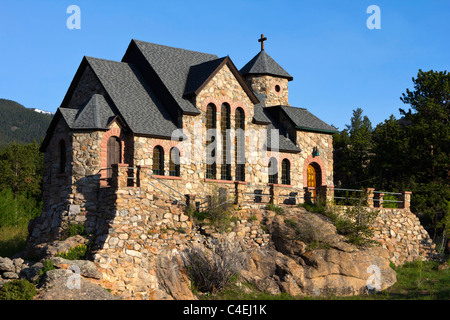St. Malo-Kapelle in Allenspark, Colorado Stockfoto