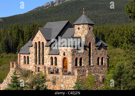 St. Malo-Kapelle in Allenspark, Colorado Stockfoto
