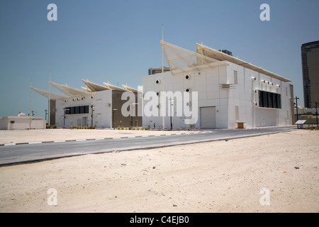 Strom Umspannwerk West Bay Doha Katar Stockfoto