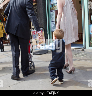 Vater Mutter Kind Stockfoto