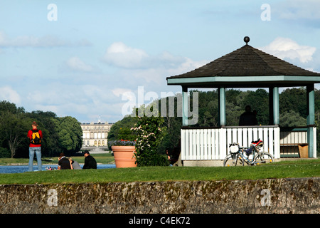 Pavillion-Hütte, Prien Stock Chiemsee Upper Bavaria Germany Stockfoto