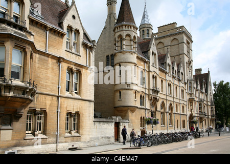 Balliol College in Oxford University Broad Street Fassade Stockfoto