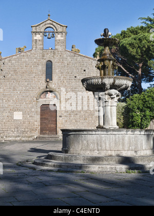 Die Kirche von San Silvestro, befindet sich in Piazza del Gesù in Viterbo, Italien. Stockfoto