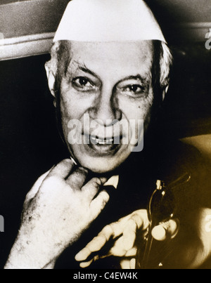 Jawaharlal Nehru (1889-1964). Indischer Staatsmann, der erste und am längsten amtierende Premierminister von Indien war. Stockfoto