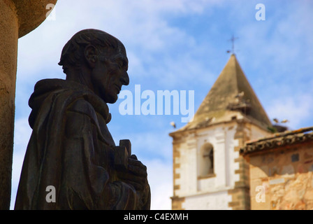 Caceres Statue 01 Stockfoto