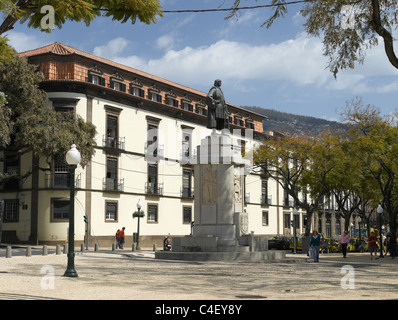 Statue von Joao Goncalves Zarco Funchal Stadtzentrum Madeira Portugal EU Europa Stockfoto