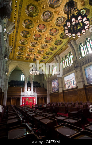 Bilder aus dem Inneren des kanadischen Haus des Parlaments in Ottawa Ontario Kanada. Stockfoto