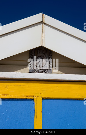 Nr. 5  Single Strand Hütten zur Vermietung und zum Verleih am Saunton Sands Devon, England, UK Stockfoto