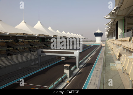 Yas Marina Formel 1 Strecke in Abu Dhabi Stockfoto