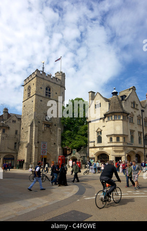 Ansicht der Carfax Tower, St.-Martins Kirche, Queen Street, Innenstadt, Oxford, Oxfordshire, England, UK, Deutschland, GB, Stockfoto