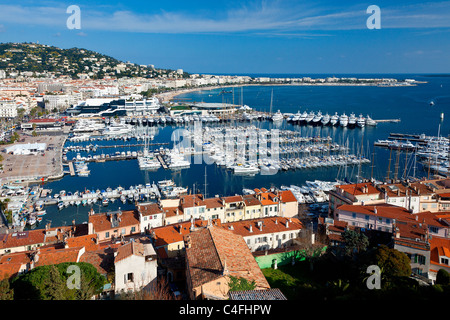 Cote d ' Azur, Cannes Hafen Stockfoto