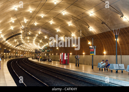 Bahnhof in Monaco (Gare de Monaco) Stockfoto