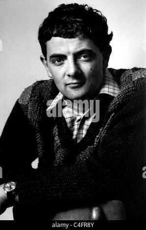 Porträt der Komiker und Schauspieler Rowan Atkinson Porträt in 1980er Jahren genommen Stockfoto
