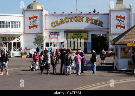 Clacton Pier am Clacton-on-Sea in Essex Stockfoto