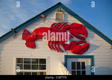 Mürrisch Jerrys Muschel Bar in Greenport New York Stockfoto