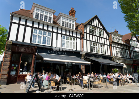 Kalendar-Café in Swains Lane, Highgate, London, Großbritannien Stockfoto