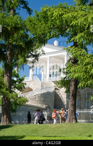 Russland St Petersburg Barock Catherine Palast gebaut 1721 verwandelt die Zarin Elisabeth Puschkin in Zarskoje Selo Stockfoto