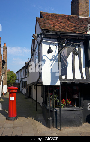 Viktorianische Säule Box, Vereinigte 1856, High Street, Eton, Berkshire, England, Vereinigtes Königreich, Königreich, GB, Großbritannien, britische Inseln, Europa Stockfoto