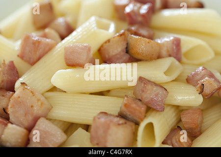 Penne Aglio Olio, italienische pasta Stockfoto
