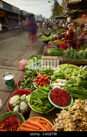 der Markt bei Can Tho, Mekong-Delta, Vietnam Stockfoto