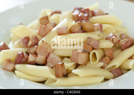 Penne Aglio Olio, italienische pasta Stockfoto