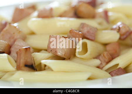Penne Aglio Olio, italienische pasta Stockfoto