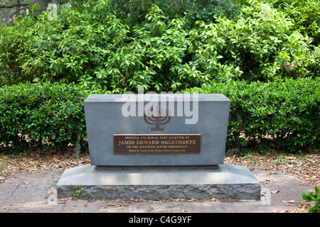 Denkmal für die jüdischen Bevölkerungsgruppe, Savannah, Georgia Stockfoto